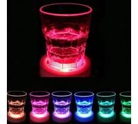 Shein Pegatina LED luminosa para taza de 5/10 piezas, pegatina parpadeante coloreada para botella, posavasos brillante para taza de té con perlas, decoració
