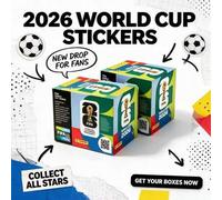 Shein Pegatinas Coleccionables Oficiales de la Copa Mundial de la FIFA 2026 de Panini, Paquete Individual/Caja Grande Sellada, Juego de Pegatinas de Fútbol,