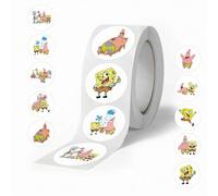 Shein Pegatinas de Bob Esponja, 500 piezas. Divertidas pegatinas estilo Bob Esponja DIY resistentes al agua, agrega una decoración única a portátiles, malet
