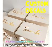 Shein Pegatinas personalizadas solo, pegatinas con nombre personalizado, texto personalizado de 3-6 pulgadas, 1/3/5 piezas pueden personalizar diferentes te