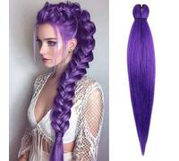 Shein Pelo de trenzado preestirado de 26 pulgadas, profesional, suave yaki, para trenzas de torsión con extensiones sintéticas de pelo de crochet para estab