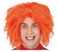 Shein Peluca Naranja en Estilo Divertido para Disfraces Infantiles y Adultos, Peluca de Moda con Cabello Extendido y Voluminoso en Tonalidad Naranja Vibrant