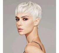 Shein Pelucas rubias cortas para mujeres blancas, peluca corta con corte pixie y capas, pelucas de cabello sintético para uso diario y cosplay para mujeres