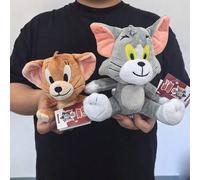 Shein Peluches clásicos de Tom de 18 cm y Jerry de 13 cm - Regalo ideal para fans de la película y coleccionistas de animales de peluche de la serie de pelí