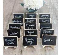 Shein Pequeña pizarra de exhibición, letrero de decoración del hogar, pizarra de mensajes, marco de fotos con forma de corazón, adecuado para boda, fiesta,