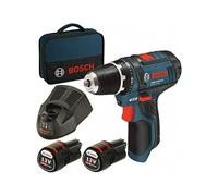 Shein Perceuse visseuse sans fil BOSCH PROFESSIONAL - GSR 12V-15 + 2 batteries 2.0Ah + chargeur + sacoche