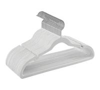 Shein Perchas de Terciopelo, Juego de 30/50 Piezas, Antideslizantes, Ranuras para Hombros, Barra para Pantalones, Gancho Giratorio 360°, 0,6 cm de Grosor, 4