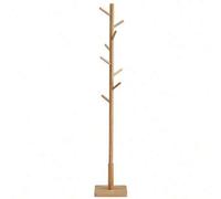 Shein Perchero, Perchero de Madera Maciza, Perchero de Pie con 8 Ganchos para Abrigo, Sombrero, Bolso, Cartera, para Entrada, Pasillo, Ganchos y Mástil de M