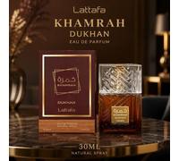 Shein Perfume Lattafa Khamrah Dukhan 30ML Fragancia Unisex Ahumada Dulce Especiada Vainilla Larga Duración Eau De Parfum