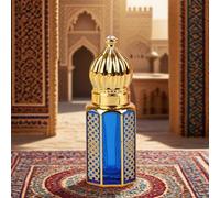 Shein Perfume para hombres de 10 ml, de color azul, con aroma a madera y flores, con notas de cedro y palisandro, sin alcohol, en formato roll-on portátil,