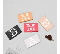 Shein Personaliza con texto grabado por láser para crear tu propio y único portastarjetas de negocios. Caja portastarjetas de negocios para hombres y mujere