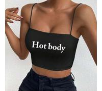 Shein Personaliza la Camiseta de Tirantes Cortos para Mujer, Agrega tu Propio Texto, Elige tu Color y Fuente Favoritas, Diseña tu Propia Camiseta de Tirante