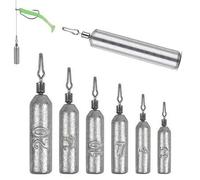 Shein Pesas de pesca 10 piezas/lote Molde de plomo 3.5g 5g 7g 10g 14g Tubo bala plomo colgante metal jig Sast Kit de aparejos marinos herramienta