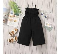 Shein Peto De Tirantes Con Volantes Y Fruncido Para Niña Bebé