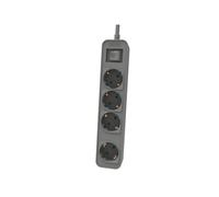 Shein Philips CHP2144G - Regleta de 4 Enchufes, Bloqueo Alimentación, 1.440W, Cable Alimentación Trenzado 1.5 Metros Alta Resistencia, Cierre (Indicador LE