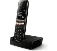 Shein Philips D4701B/34 - Teléfono Fijo Inalámbrico, 16h de Conversación, Retroiluminación, HQ-Sound, Manos Libres, Identificador de Llamadas, Agenda 50 Nom