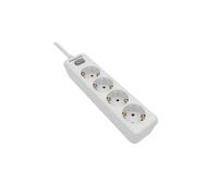 Shein Philips SPN1142WA/10 - Regleta de 4 Enchufes Schuko, Interruptor Encendido/Apagado, Cable de Alimentación Trenzado 2 Metros (Alta Resistencia) - Color