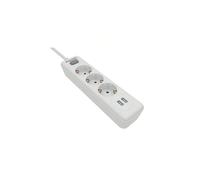 Shein Philips SPN3052WA/10 - Regleta de 5 Enchufes Schuko y 2 Puertos USB de 2,4A, Interruptor Encendido/Apagado, Cable de Alimentación Trenzado 1,5 Metros