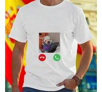 Shein PIBBLE is calling do you accept Camiseta Hombre Moda Casual Algodón Cómodo Estilo Único Regalo Divertido Ideal Streetwear Oferta Especial Nueva Llegad