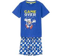 Shein Pijama Corto para Niños de SONIC Diseño Único y Licencia Oficial - Pijama Unisex Tacto Extrasuave - Pijama Niño Talla 10A