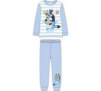 Shein Pijama Largo Bluey Para Niños y Niñas - Conjunto Infantil de Invierno con Camiseta de Manga Larga y Pantalón, Tejido Cálido, Suave y Transpirable - Ro