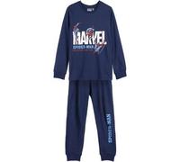 Shein Pijama Largo Single Jersey Spiderman Dark Blue - Pijama SPIDERMAN Talla 5A - Pijama MARVEL Diseño Único y Licencia Oficial
