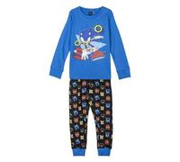 Shein Pijama Manga Larga Sonic and Friends Azul Niño Entrega 24/48 Horas - Envío Desde España
