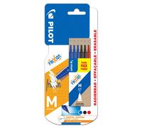 Shein Pilot pack de 6 recambios para frixion ball y frixion clicker - punta de bola redonda 0.7mm - trazo 0.4mm - colores: 3x azul, 2x negro y 1x rojo