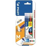 Shein Pilot pack de 6 recambios para frixion ball y frixion clicker - punta de bola redonda 0.7mm - trazo 0.4mm - colores: 3x azul, 1x negro, 1x rojo y 1x v