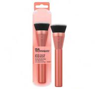 Shein Pincel de maquillaje de base redonda Glow de Real Techniques, para maquillaje líquido y en crema, pincel de base de tapa plana para difuminar y mezcla