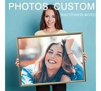 Shein Pintura de diamante 5D personalizada, pintura de diamante DIY con tu propia foto, kits de pintura por números para adultos con diamantes completos, im