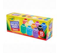 Shein Pintura lavable para niños, 10 unidades , actividades para niños en casa, surtido, suministros de pintura de 2 oz, manualidades para niños, perfectos