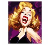 Shein Pintura por números con marco - Marilyn Monroe 40 x 50 cm