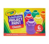 Shein Pinturas lavables CRAYOLA - Colores surtidos (Paquete de 6) | Perfecto para cualquier necesidad de artes y manualidades - Fácil de lavar | Ideal para