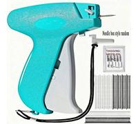 Shein Pistola de etiquetado profesional para ropa - Reparador rápido de tela sin coser con 6 agujas finas y 1000 sujetadores, herramienta de dobladillo rápi
