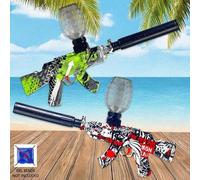 Shein Pistola de gel eléctrica de airsoft AK47 con último diseño y colores glamorosos - Juguete de disparo de alta precisión, recargable y reutilizable - Re