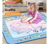 Shein Pizarra mágica reutilizable para niños - Tablero creativo para dibujar y escribir, juguete educativo de arte, incluye bolígrafo de tiza y pegatinas, l