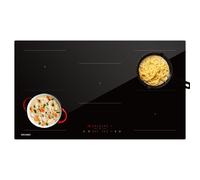 Shein Placa de inducción, 5 placas con amplificador de potencia, 5 zonas integradas, 9 niveles de potencia, Placa de inducción 90 cm (8600 W), 220-240 V