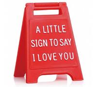 Shein Placa decorativa "Te amo" 2026 - Decoración del Día de San Valentín, ornamento conmemorativo de aniversario para escritorio, marcador de libros, regal