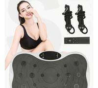 Shein Plataforma vibratoria con motor ultra silencioso para entrenamiento de cuerpo completo en casa, dispositivo de vibración con placa vibratoria LCD + co