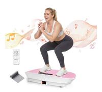 Shein Plataforma vibratoria para ejercitar todo el cuerpo, equipo para mujeres, pedal de silicona y Bluetooth, plataforma vibratoria con modo automático, pl