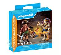 Shein PLAYMOBIL DUO PACK - CAZADOR DEL TESORO Y MOMIA, 71796, TIENDA CON LICENCIA OFICIAL ENVÍO 24-72 HORAS, CLICKS ORIGINALES, JUGUETES, NIÑOS, AVENTURAS,