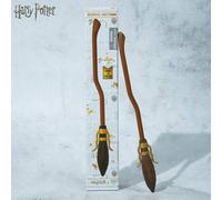 Shein Pluma coleccionable con forma de varita de Harry Potter con licencia oficial, pluma de ave de colección, bolígrafo de bola de la marca Wizarding World