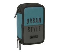 Shein Plumier Triple 37 Piezas Safta "Urban Style" Diseño Compacto y Ligero | Plumier Triple Incluye 37 Piezas y Tres Compartimentos Espaciosos con Cremalle