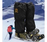 Shein Polainas de senderismo: Polainas impermeables para invierno y a prueba de arena del desierto adaptables a botas de nieve para senderismo, caminatas, c