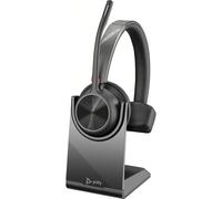 Shein Poly - Auriculares inalámbricos Voyager 4310 UC con soporte de carga (Plantronics), Auriculares de un solo oído, Se conectan a PC con el adaptador Blu