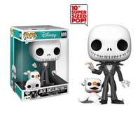 Shein POP! DISNEY PESADILLA ANTES DE NAVIDAD - JACK SKELLINGTON CON ZERO 25 CM, REFERENCIA 49006, FIGURA CABEZONA COLECCIONABLE DE VINILO, ENVÍO URGENTE 24-