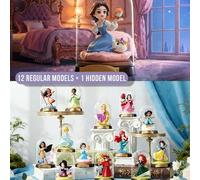 Shein POP MART Disney Princess Creative World Series Caja Ciega de Figuras - 12 versiones regulares + 1 versión oculta, incluye princesas clásicas de Disney