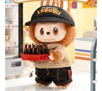 Shein POPMART Labubu Monster Series - Edición limitada Lindo muñeco de peluche suave de conejo con gorro y chaqueta desmontables, adecuado para colgar en bo