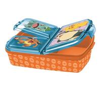 Shein Porta Meriendas Pokemon, Fiambrera Pokemon, Sandwichera Pokemon, Color Azul y Naranja, 19,5 x 16,5 x 6,7 cm, Kiglam. Envios 24-48 horas